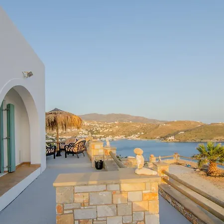Stylish House Panoramic Sea And Sunset View Ferienhaus Chora