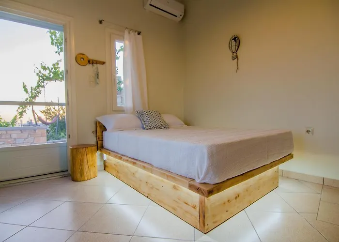 Stylish House Panoramic Sea And Sunset View Chora